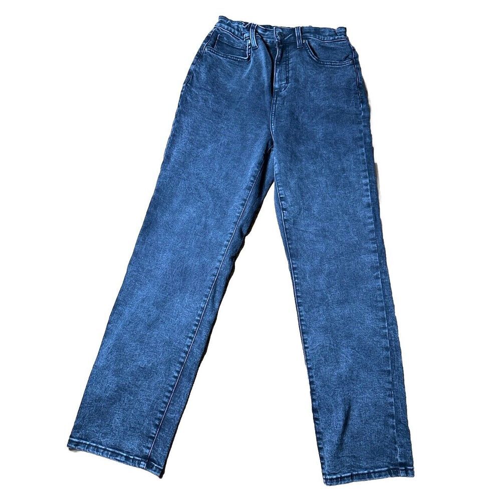 LC Lauren Conrad Straight Leg Jeans Women's ‎ Size 8 Black Denim High Rise